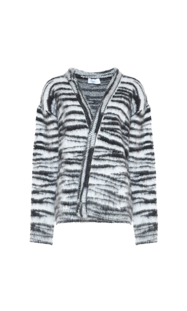 CARDIGAN MOTIVO ZEBRATO