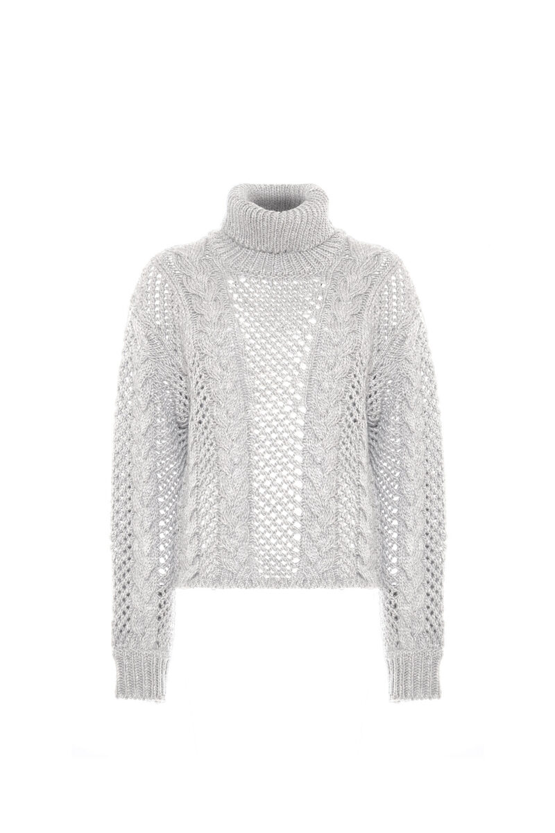 BRAIDED HIGH NECK PULLOVER - Image 4
