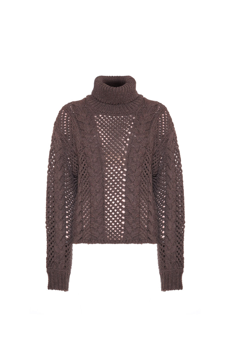 BRAIDED HIGH NECK PULLOVER - Image 5