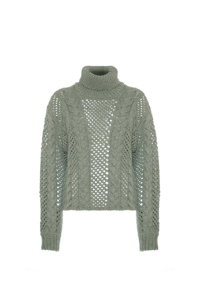 BRAIDED HIGH NECK PULLOVER - Image 7