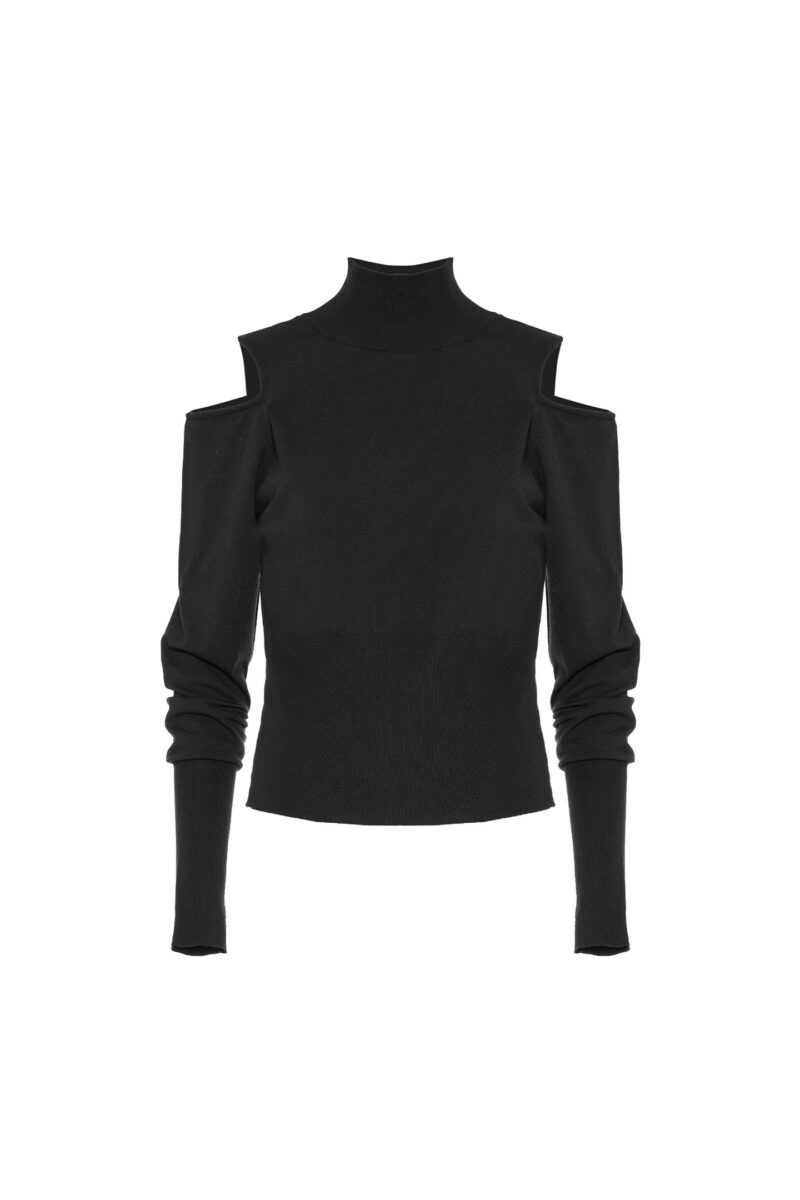 CUT-OUT VISCOSE SWEATER - Image 7