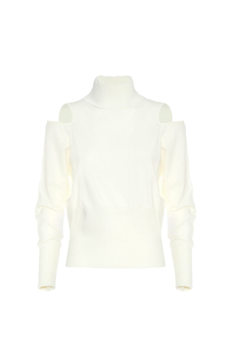 CUT-OUT VISCOSE SWEATER - Image 5