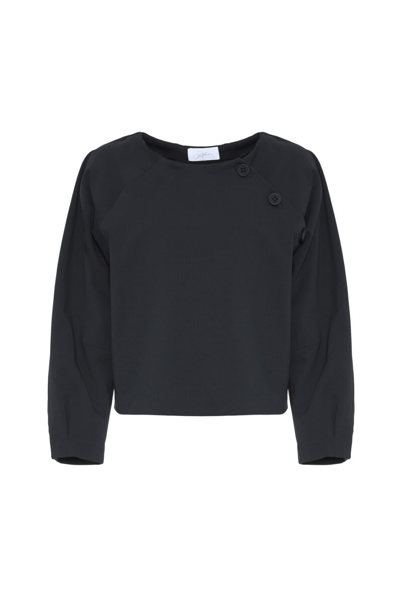 SWEATER WITH MILANO STITCH BUTTONS - Image 3