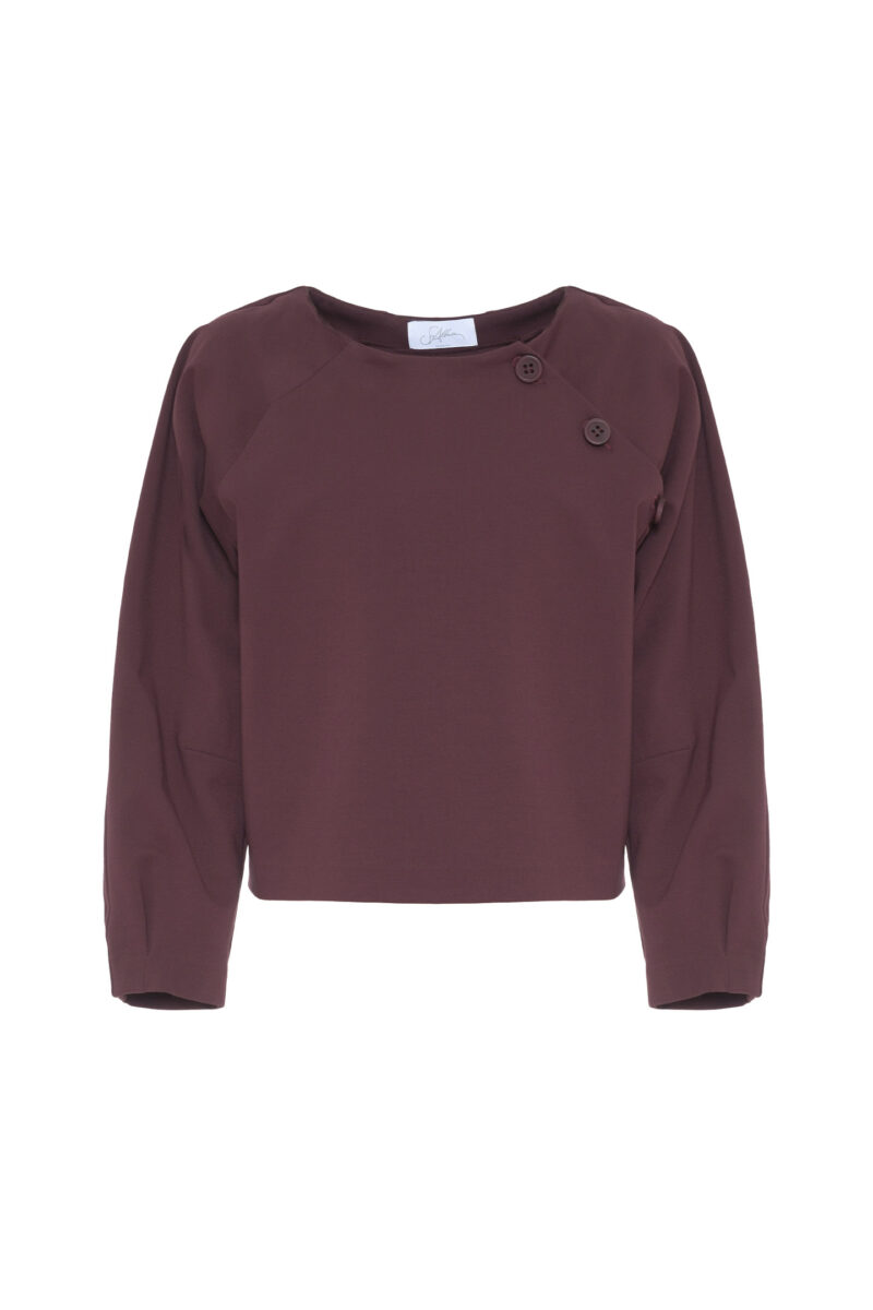 SWEATER WITH MILANO STITCH BUTTONS - Image 4
