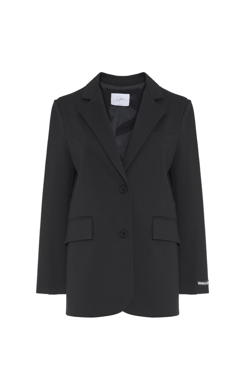SINGLE-BREASTED JACKET IN MILAN STITCH - Image 6
