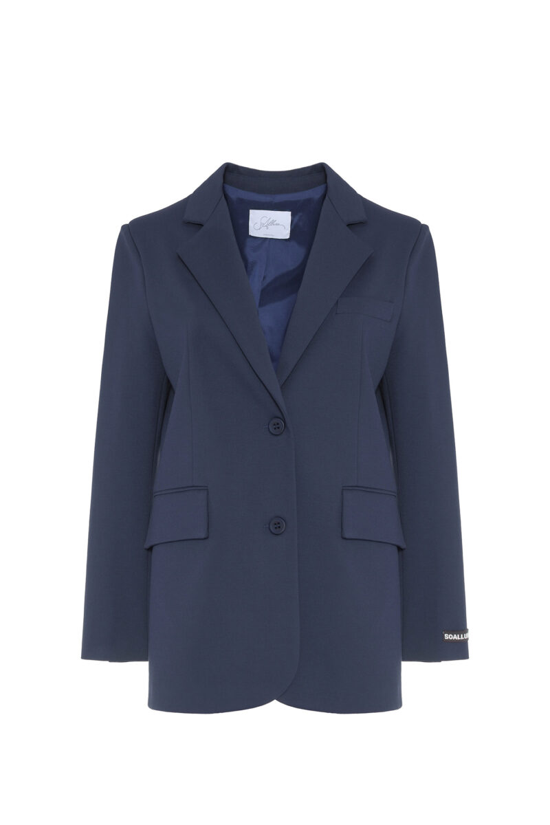 SINGLE-BREASTED JACKET IN MILAN STITCH - Image 7