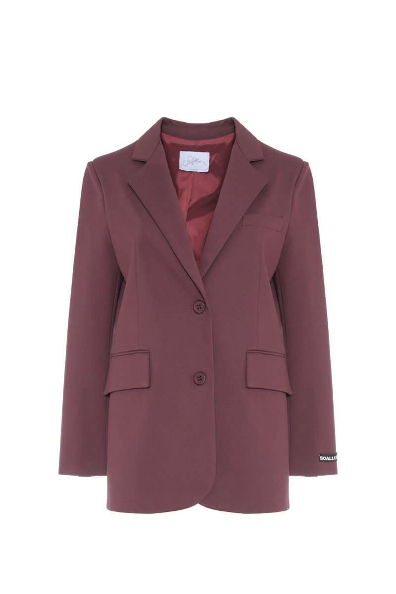 SINGLE-BREASTED JACKET IN MILAN STITCH - Image 8