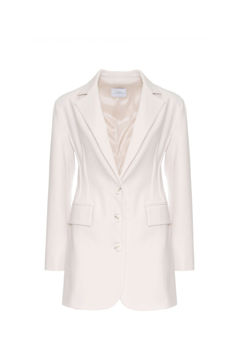 SLIM JACKET WITH REVERSE DART MILAN STITCH - Image 4