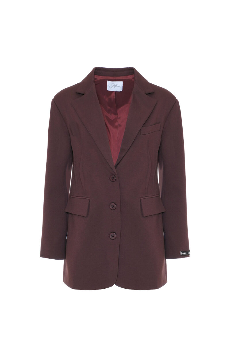 SLIM JACKET WITH REVERSE DART MILAN STITCH