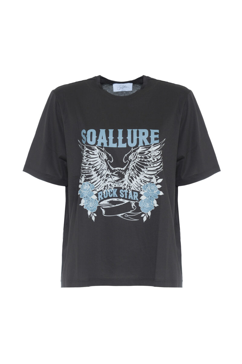 COTTON T-SHIRT WITH WING PRINT - Image 5