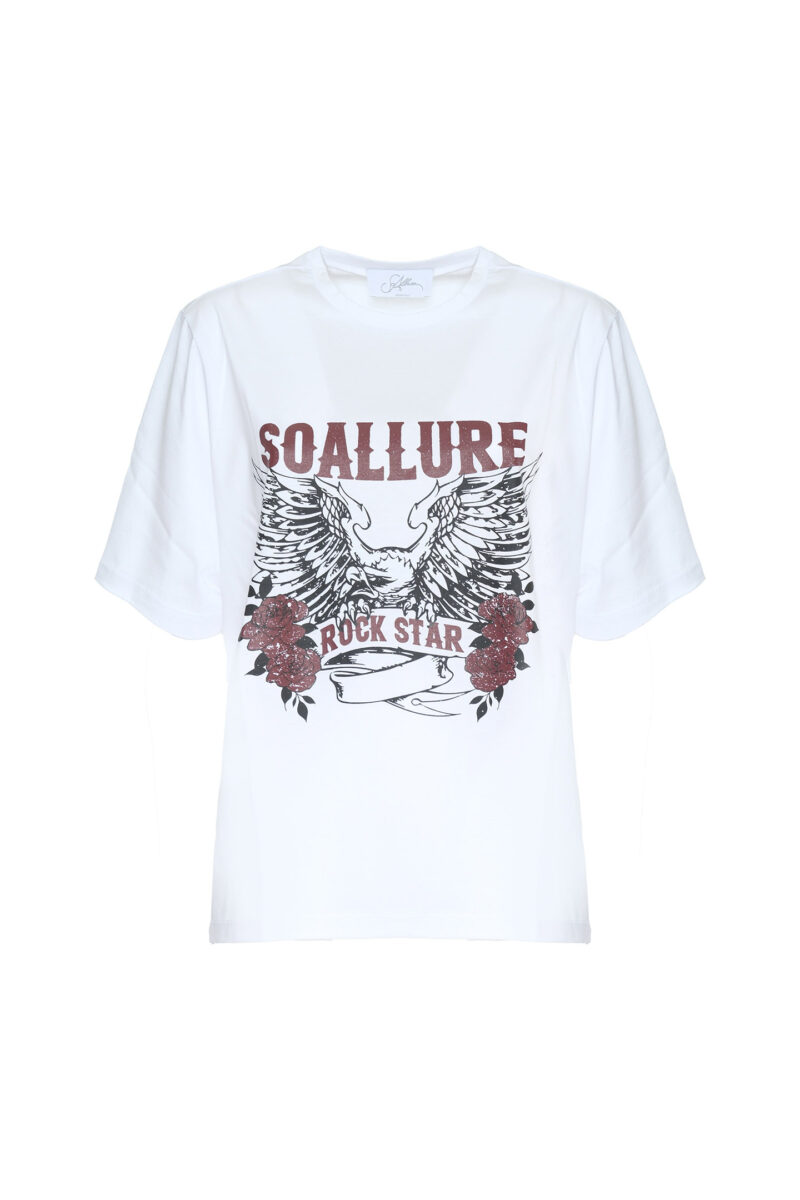 COTTON T-SHIRT WITH WING PRINT - Image 4