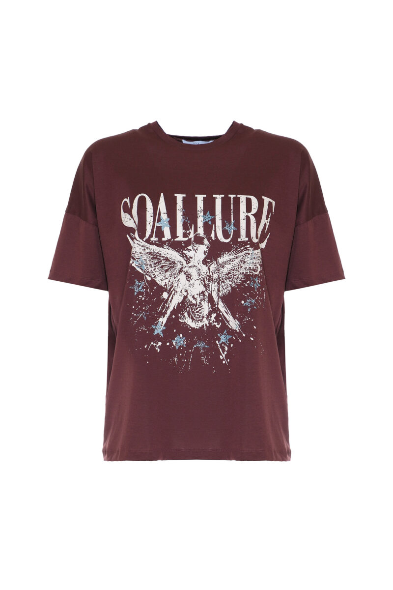 T-SHIRT OVER CON STAMPA FATA