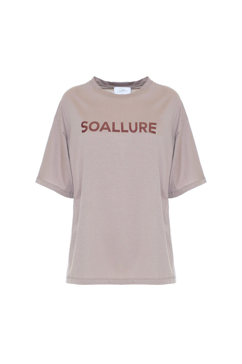 T-SHIRT OVER CON LOGO STAMPATO