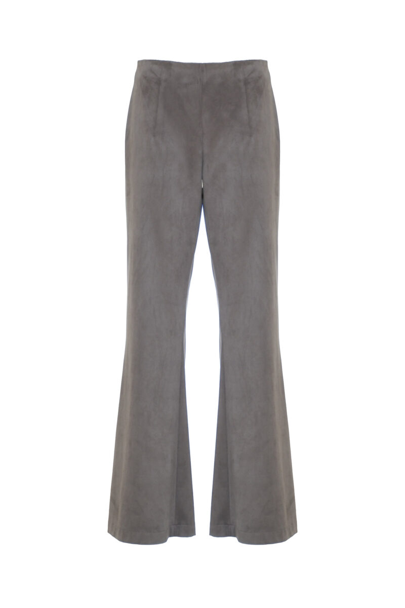 PANTALONE FLARE IN ECOSUEDE