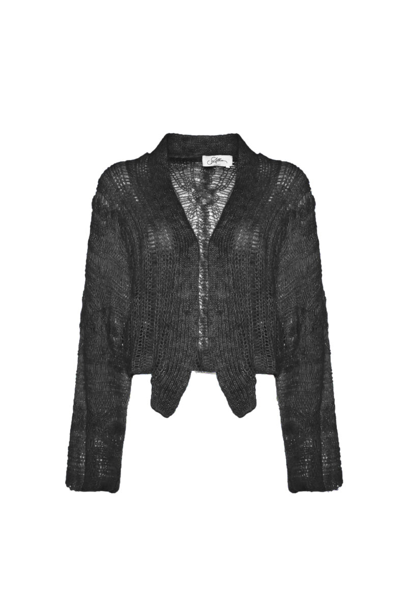 KNITTED CROPPED CARDIGAN - Image 5