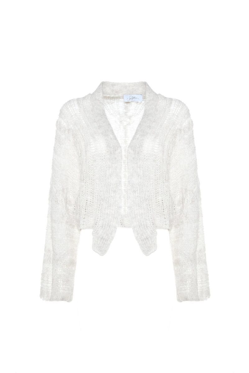 KNITTED CROPPED CARDIGAN