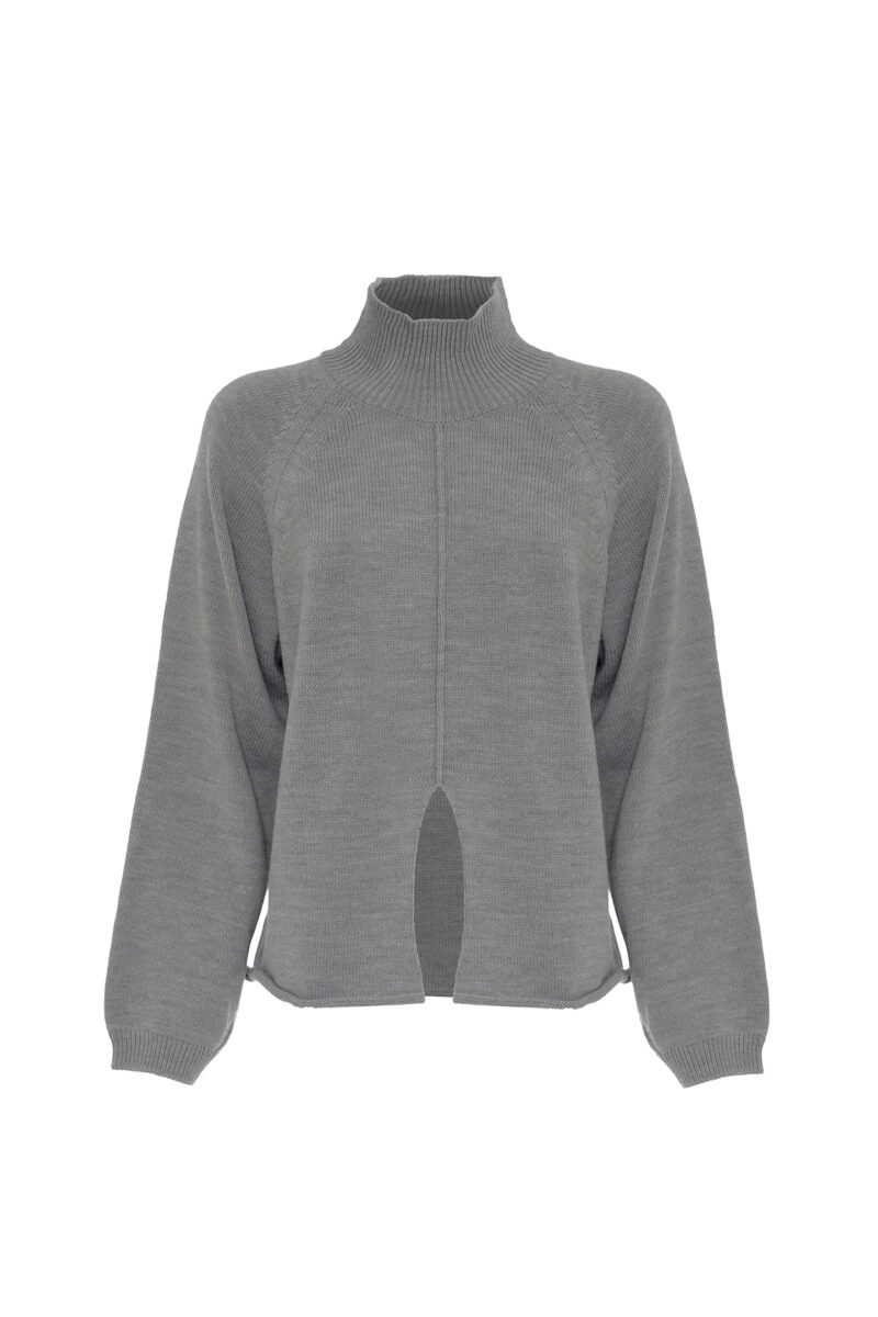 WOOL BLEND SPLIT SWEATER - Image 6