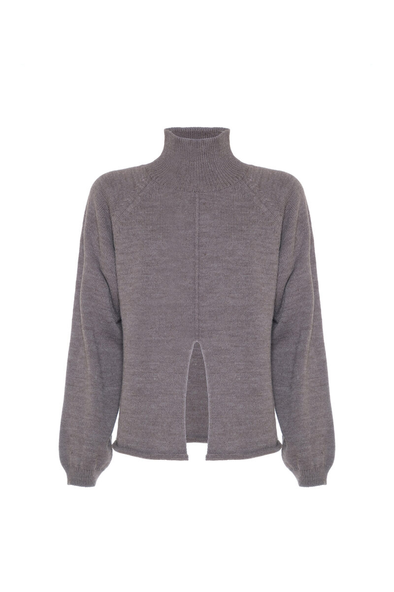 WOOL BLEND SPLIT SWEATER - Image 8