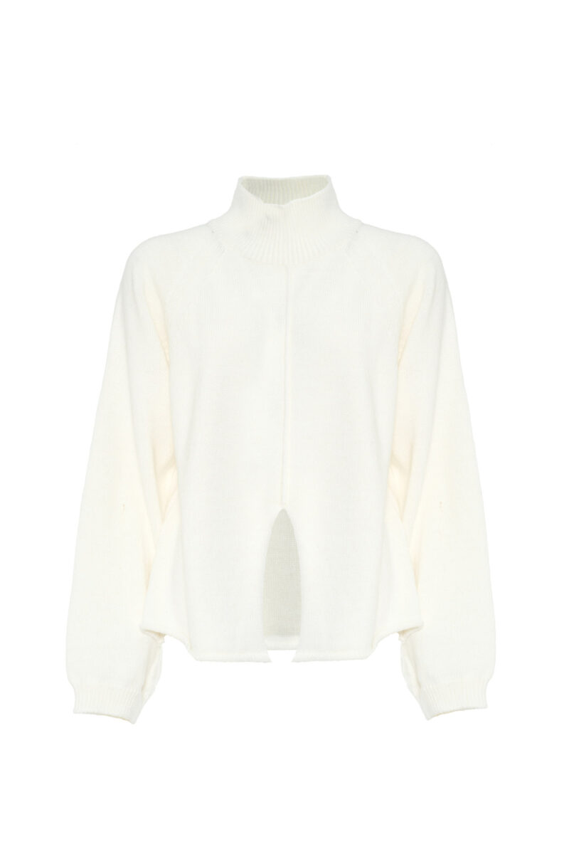 WOOL BLEND SPLIT SWEATER - Image 5