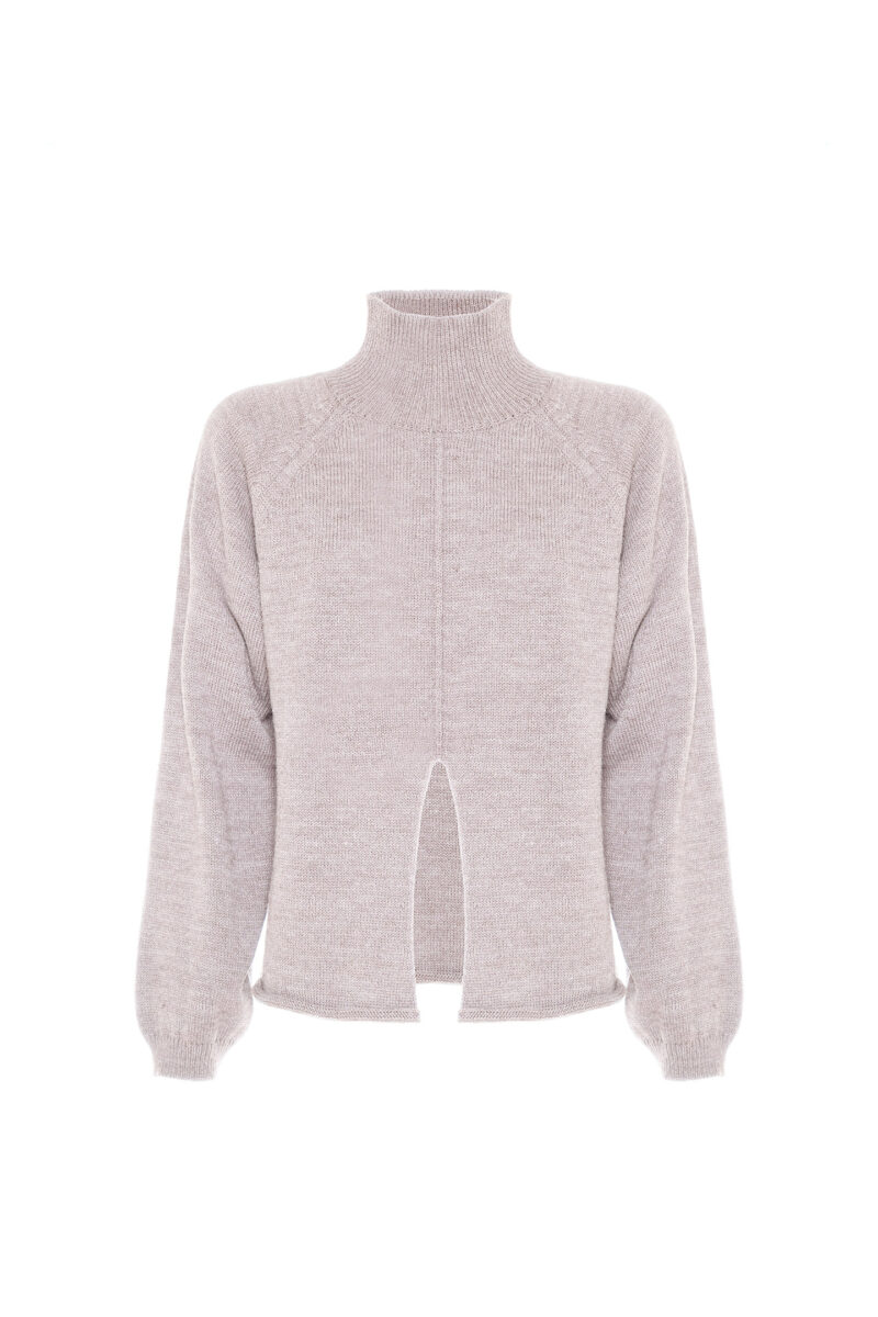 WOOL BLEND SPLIT SWEATER - Image 7