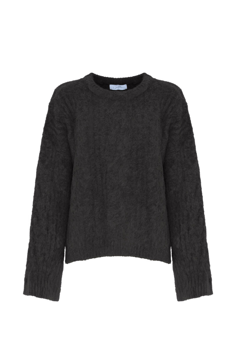 CABLE-KNIT SWEATER BRUSHED - Image 5