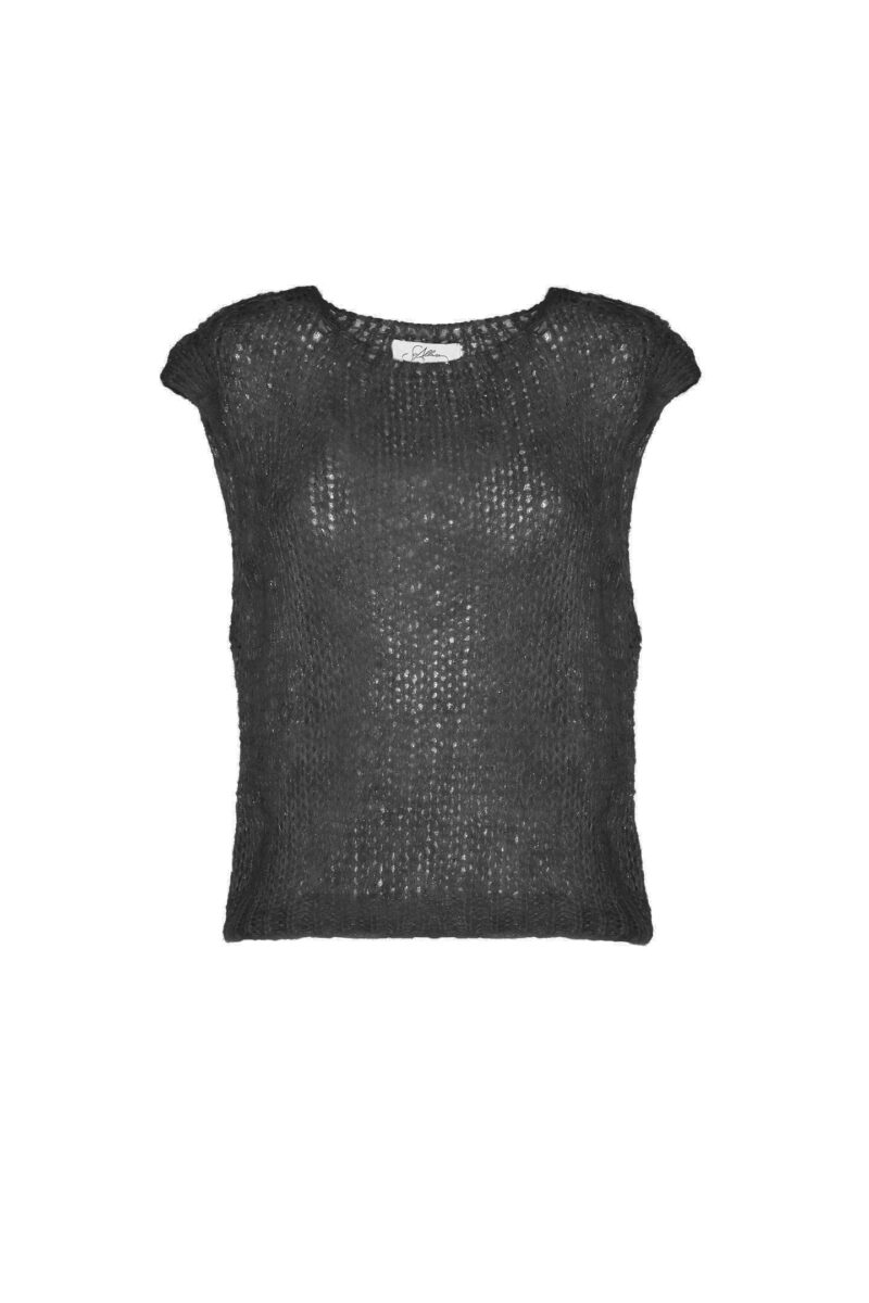 GILET A PUNTO RETE E PAILLETTES - Image 6