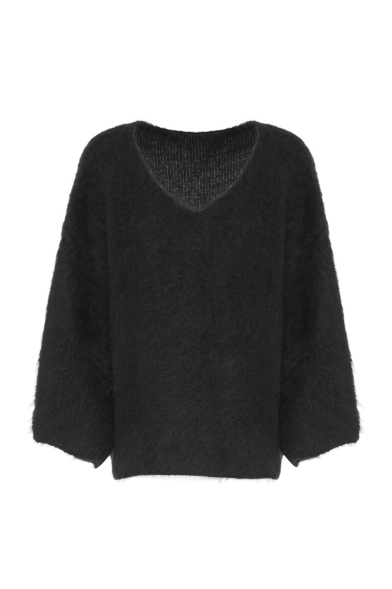 MOHAIR BOXY MIXED PULLOVER - Image 5