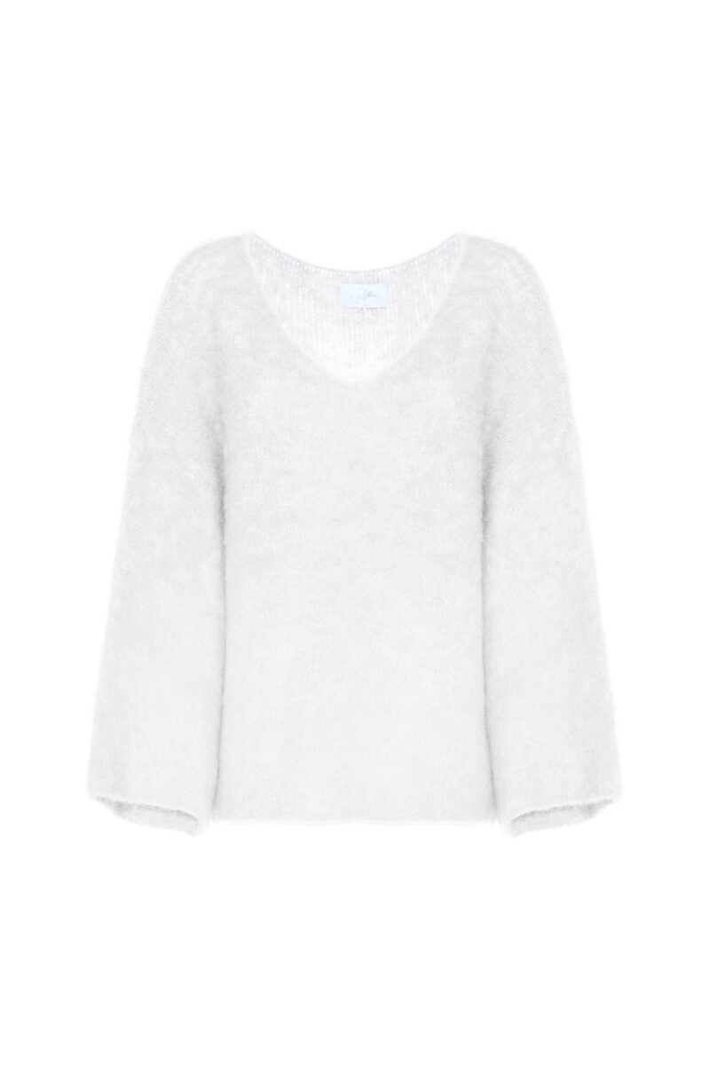 MOHAIR BOXY MIXED PULLOVER - Image 3