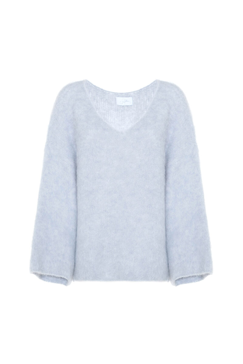 MOHAIR BOXY MIXED PULLOVER