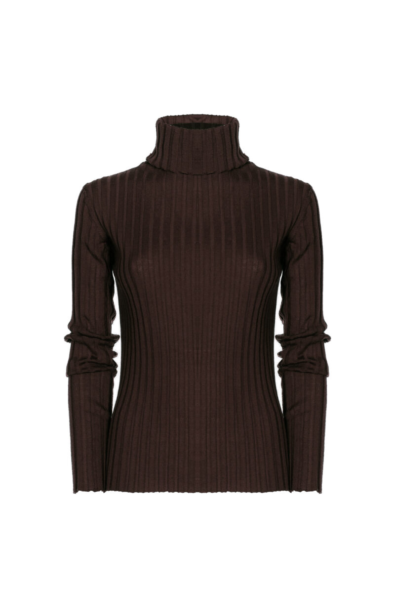SHAVED TURTLENECK WITH WIDE RIBS - Image 5