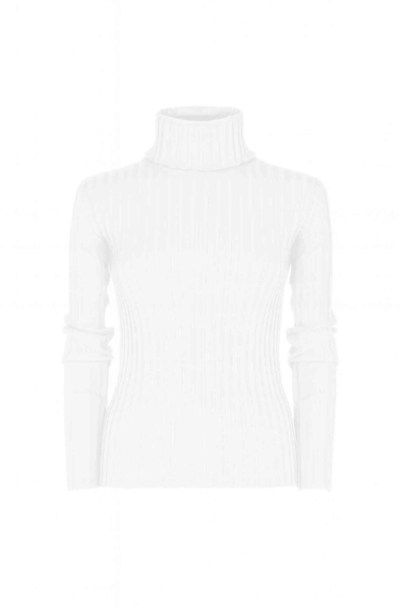 SHAVED TURTLENECK WITH WIDE RIBS - Image 6