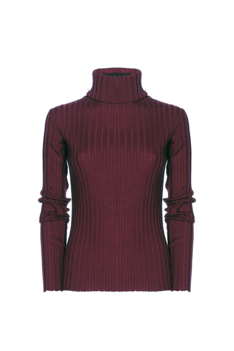 SHAVED TURTLENECK WITH WIDE RIBS - Image 3