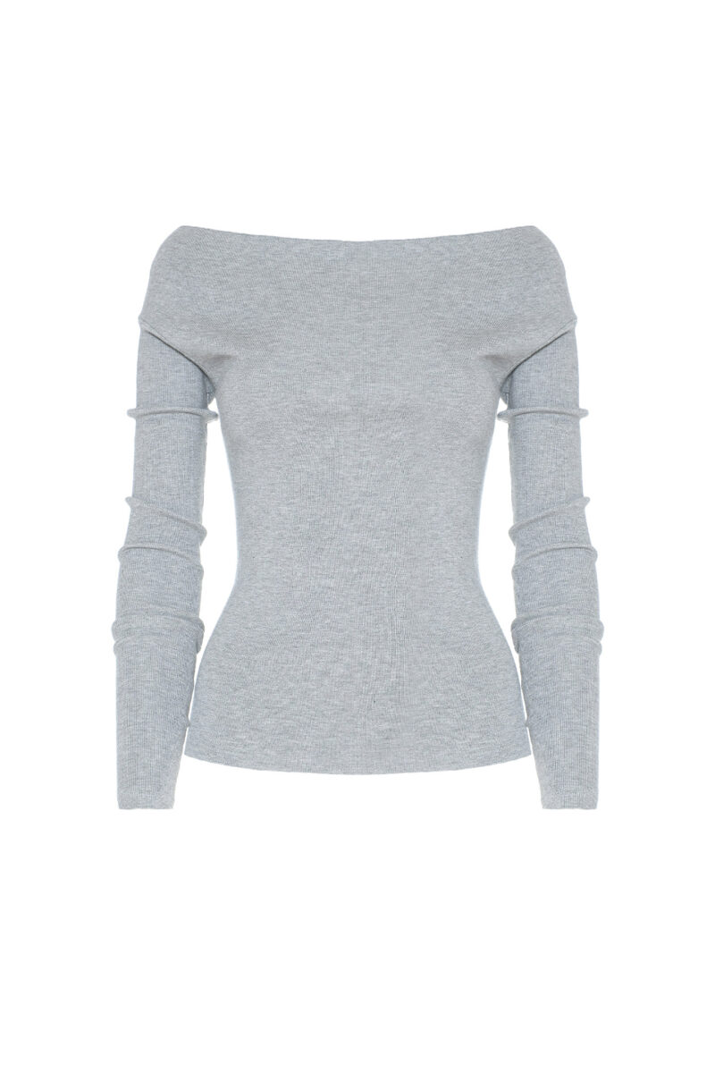 MAGLIA CON SCOLLO SCHIFFER