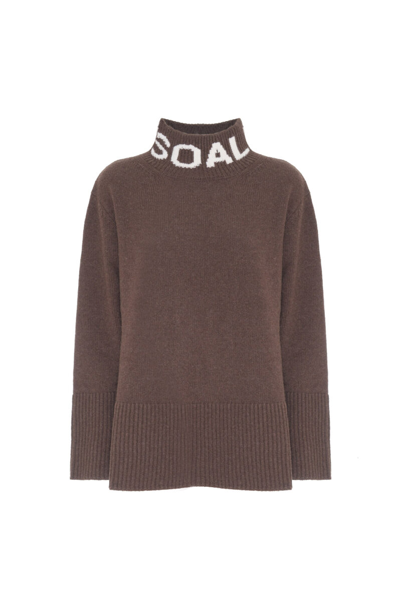 WOOL BLEND PULLOVER WITH JACQUARD LOGO - Image 6