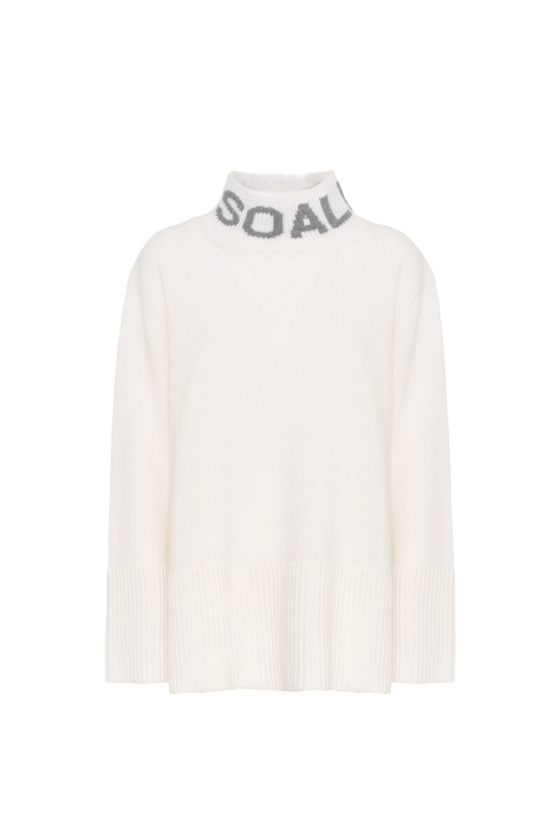 WOOL BLEND PULLOVER WITH JACQUARD LOGO - Image 7