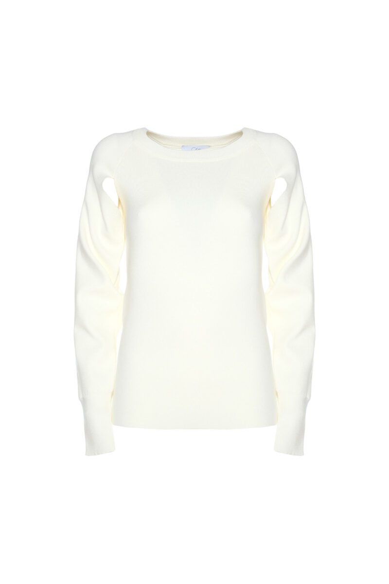 CUT-OUT VISCOSE KNIT