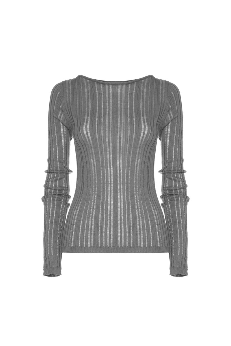 RIBBED WOOL SWEATER