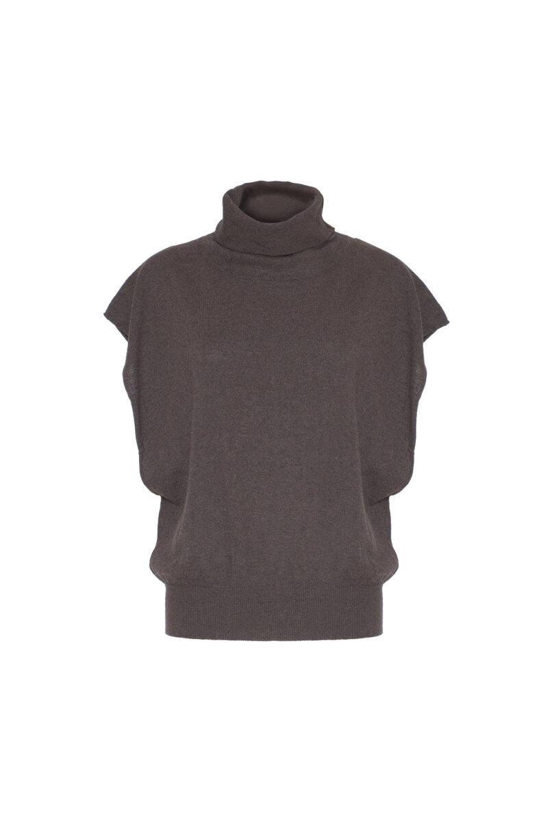 SLEEVELESS WOOL SWEATER