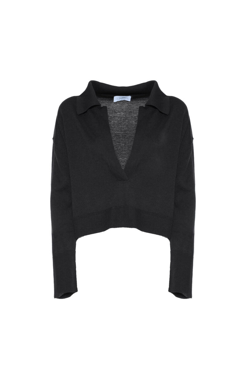 BOXY SWEATER WITH COLLAR - Image 8