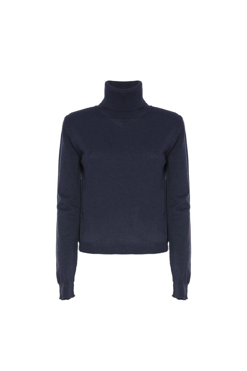 TURTLE NECK SWEATER IN BLENDED YARN - Image 4