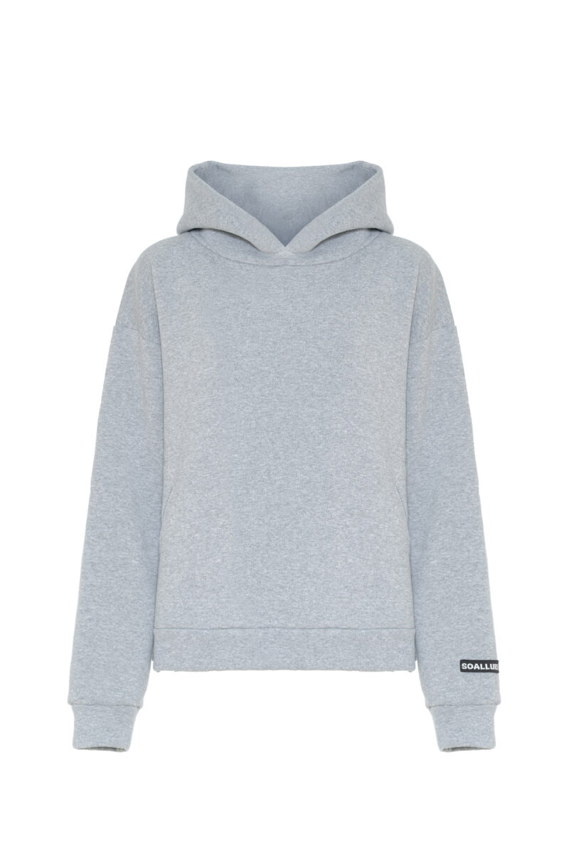 COTTON BLEND SWEATSHIRT WITH MAXI SLIT - Image 7