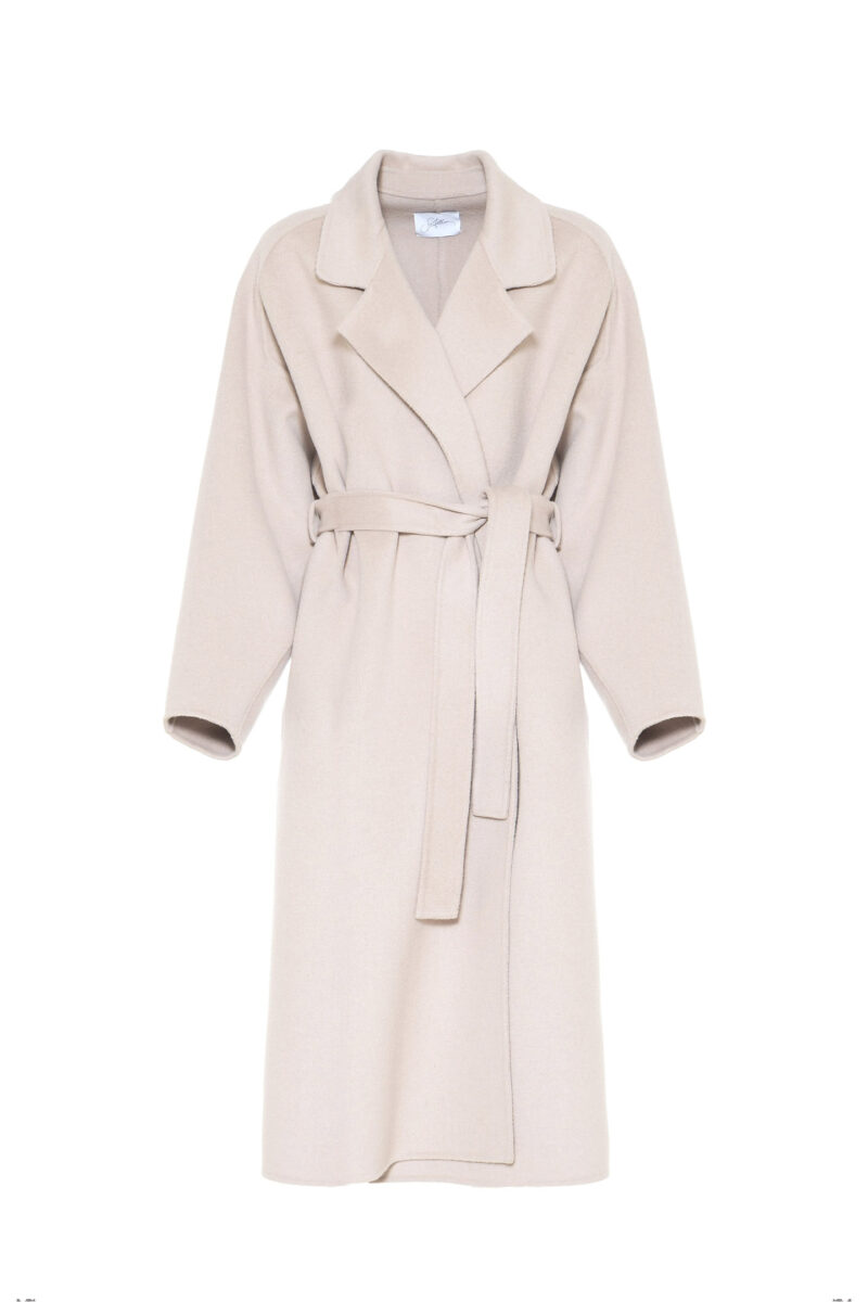 CAPPOTTO VESTAGLIA IN DRAP DI LANA