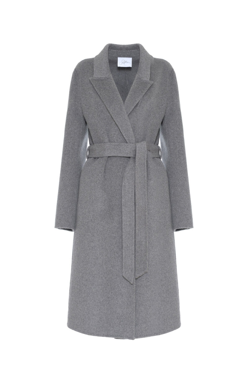 WOOL COAT WITH BELT - Image 8