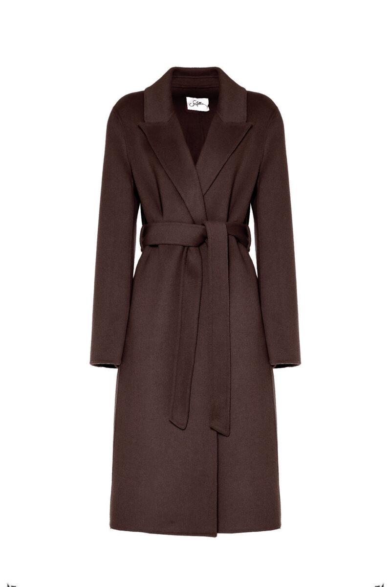 CAPPOTTO IN LANA CON CINTURA - immagine 5