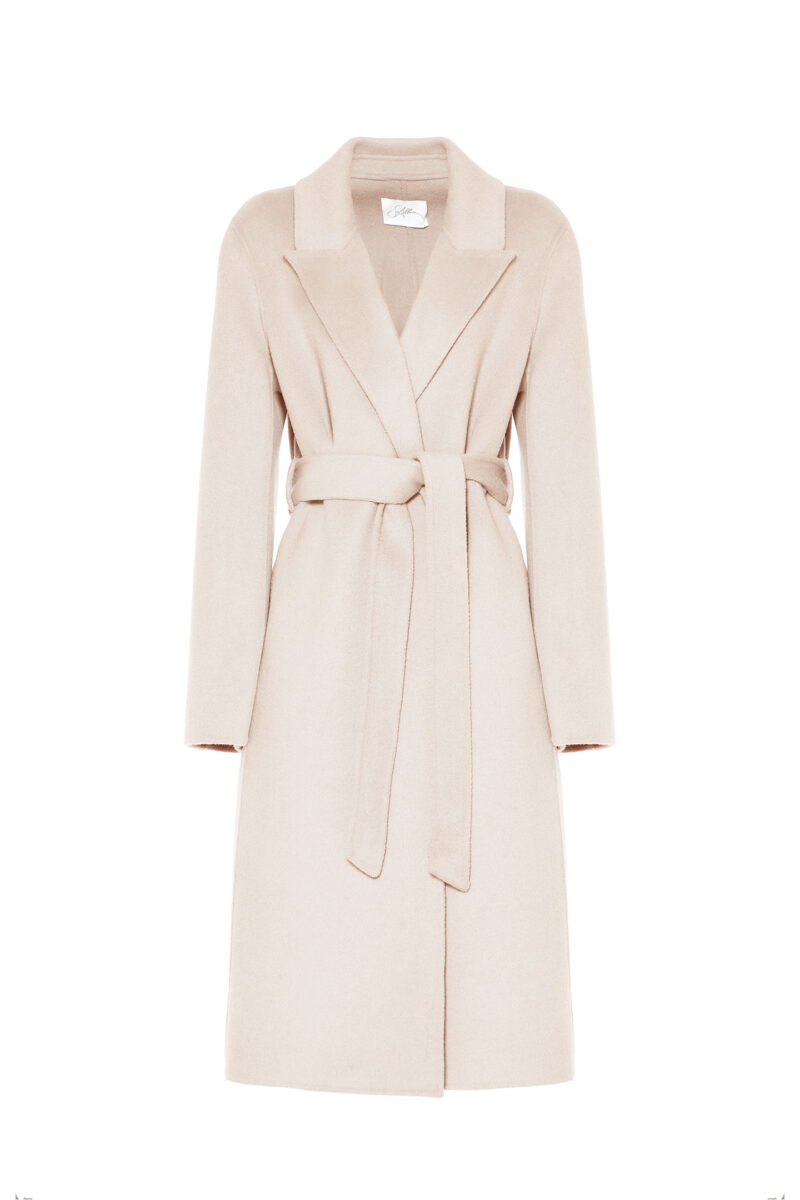 CAPPOTTO IN LANA CON CINTURA - immagine 4