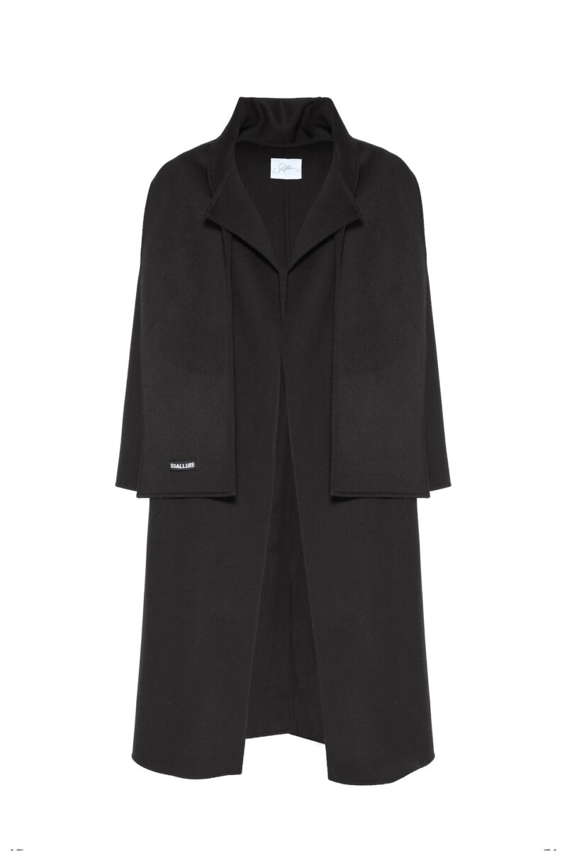 CAPPOTTO IN PURA LANA CON SCIARPA - immagine 6