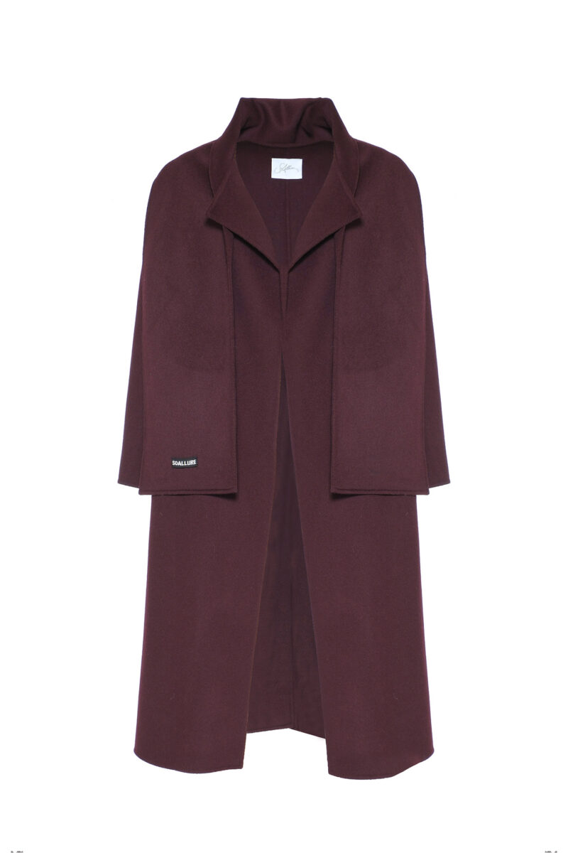 CAPPOTTO IN PURA LANA CON SCIARPA