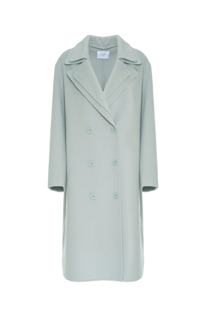 DOUBLE-LAYERED PURE WOOL COAT - Image 7