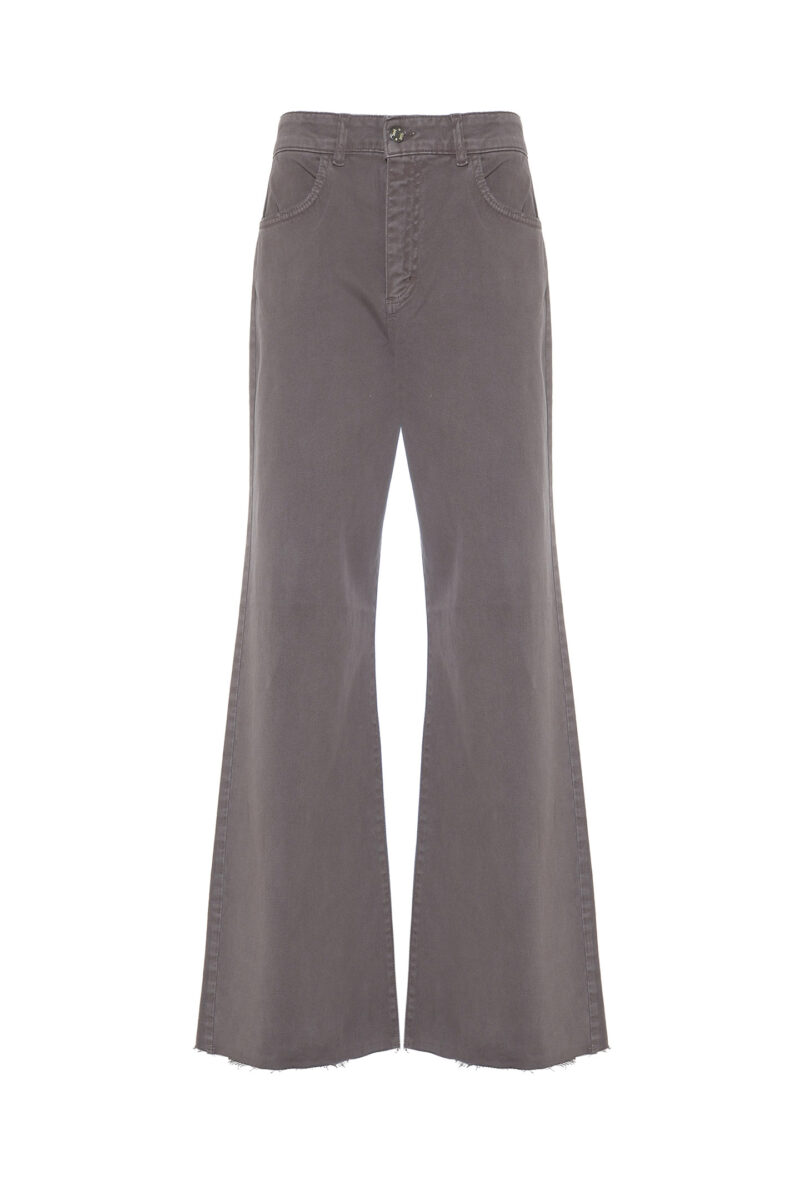 JEANS FLARED FIT IN BULL DI COTONE