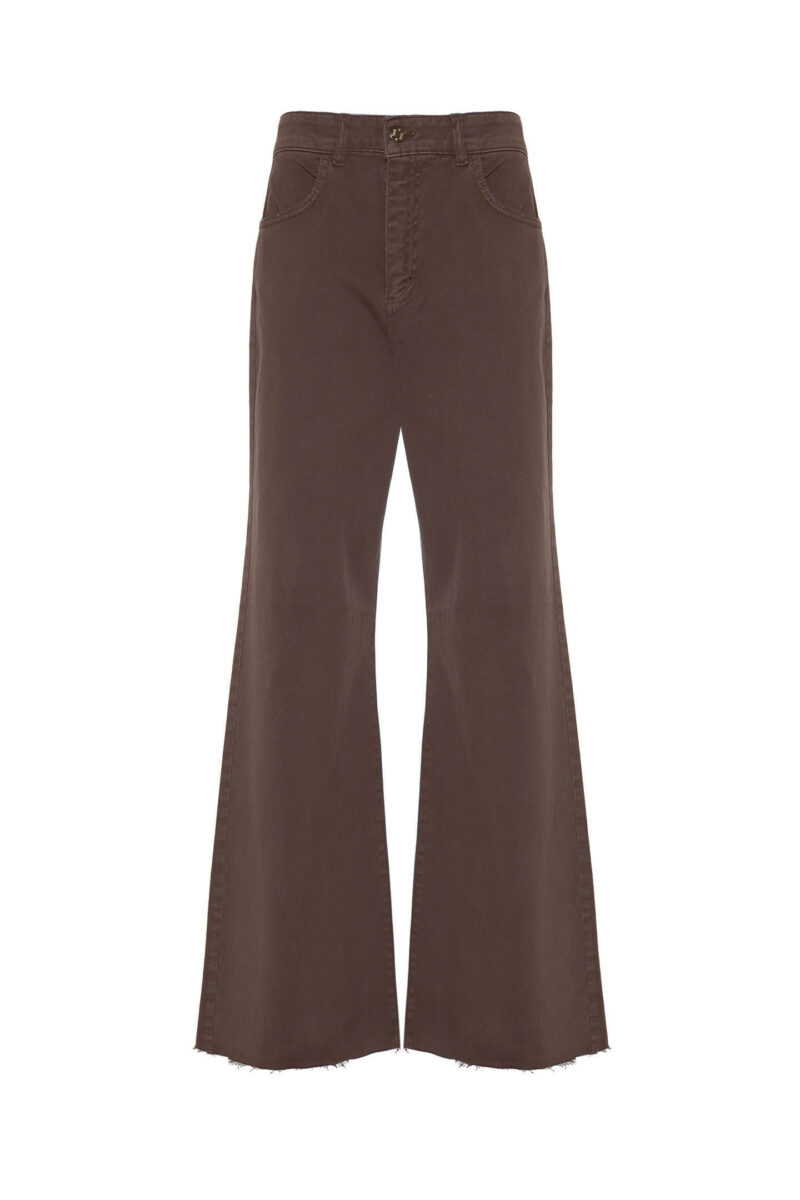 JEANS FLARED FIT IN BULL DI COTONE - immagine 4